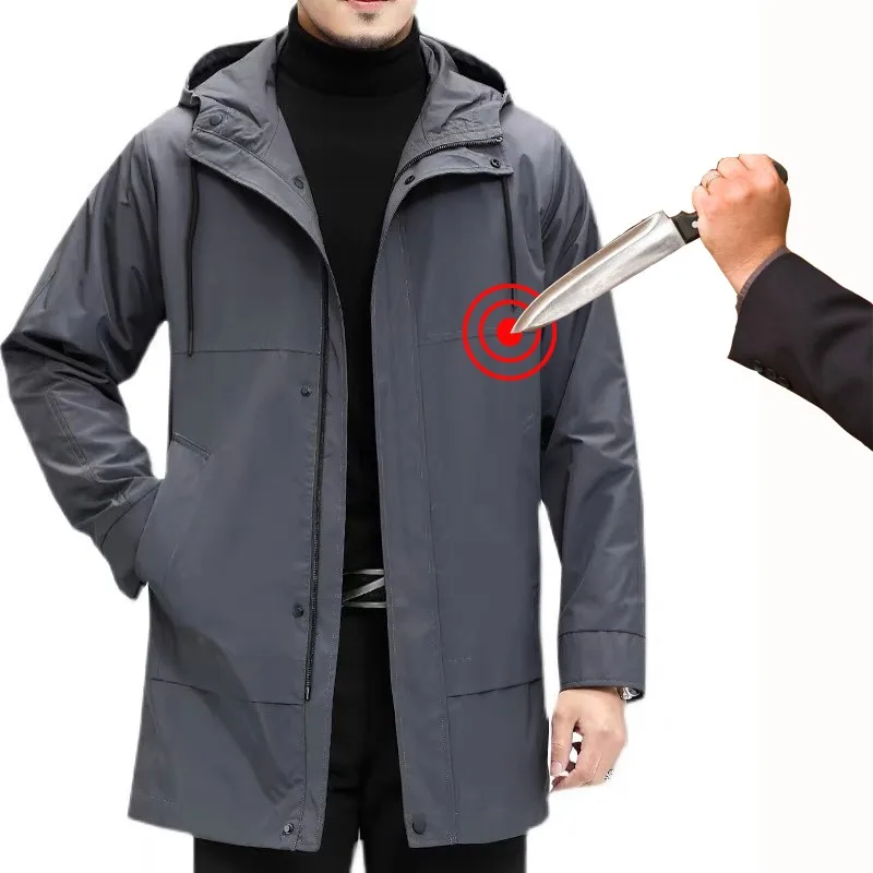 2024 Cut Proof Cut Resistant Anti Slash Business Jacket Protective Equipment Anti Stab Long Sleeve Cut Resistant Clothes M-4XL