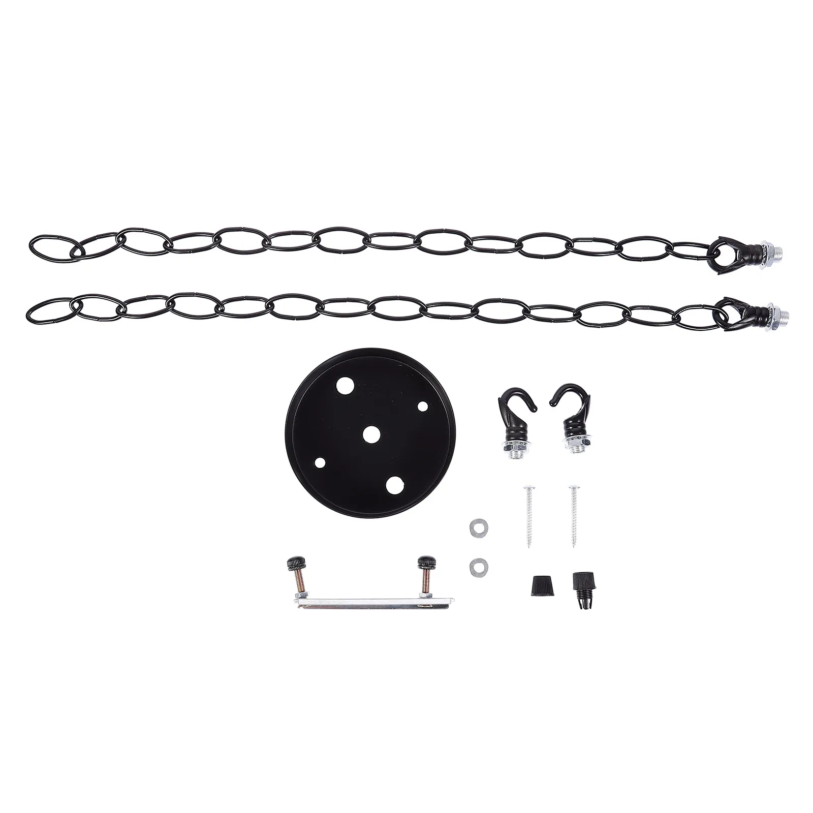 

1pc Nordic Ceiling Lamp Base With Chains Household Metal Light Decor Long-Lasting Ceiling Chandelier Base For Bedroom Living