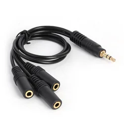 Stereo 3.5mm to 3x3.5mm AUX Jack Adapter Headphone Splitter Cable 3.5 1/8 TRS/TRRS Audio Extension Cord for PC Phone Speaker
