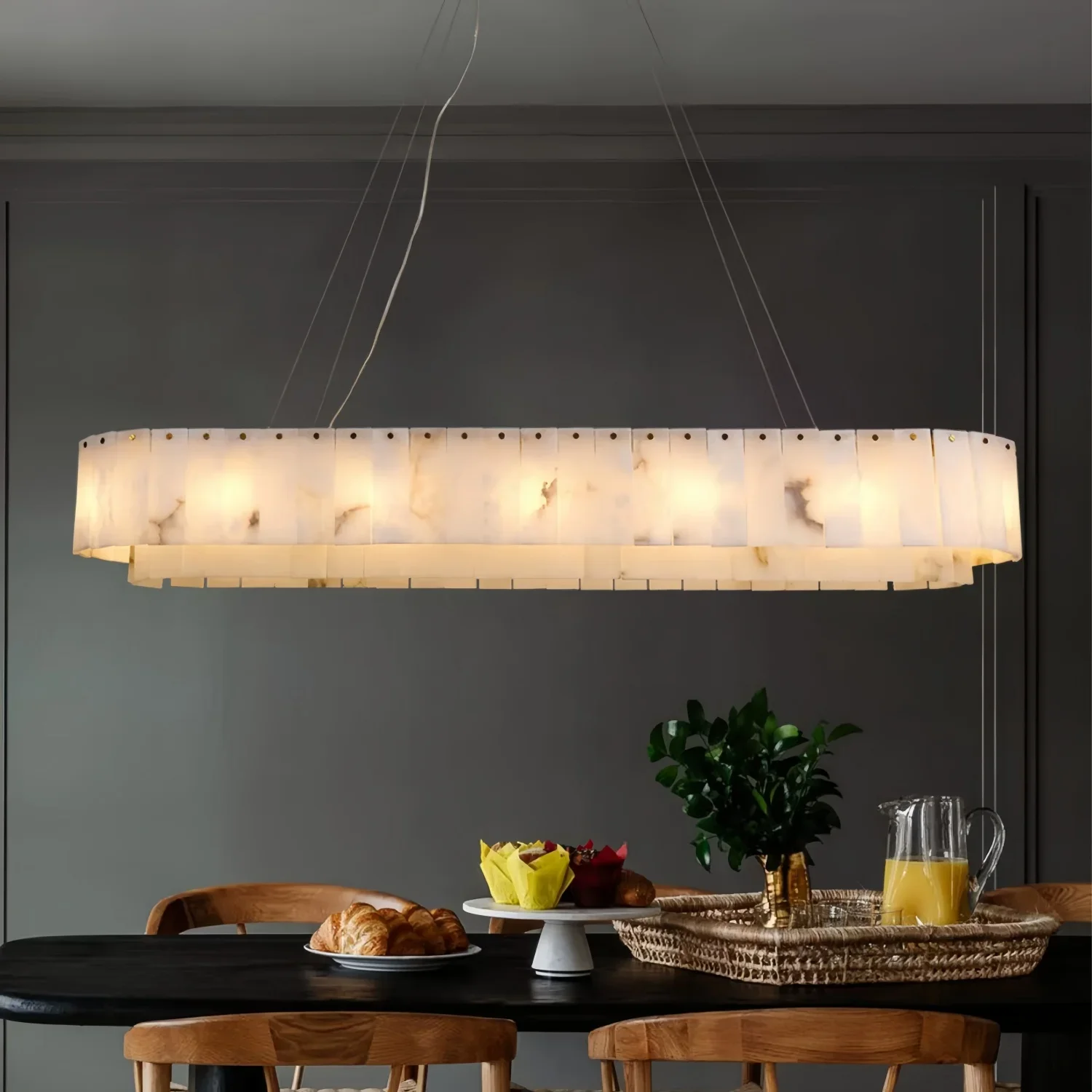 

Natural Marble Brass Pendant Light Luxury Nordic Gold Chandelier for Living Room Dining Room Bedroom Bar Study Lighting Fixture
