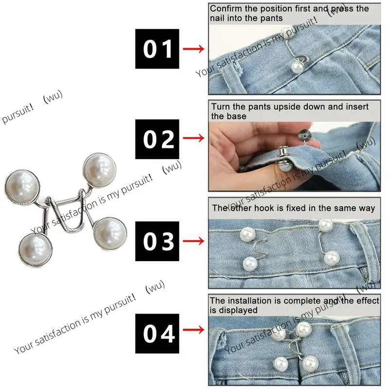 ZOCI-Button Adjuster For Pants And Skirts Waist Tightener Adjustable Waist Buckle For Jeans No Sewing Required Detachable new