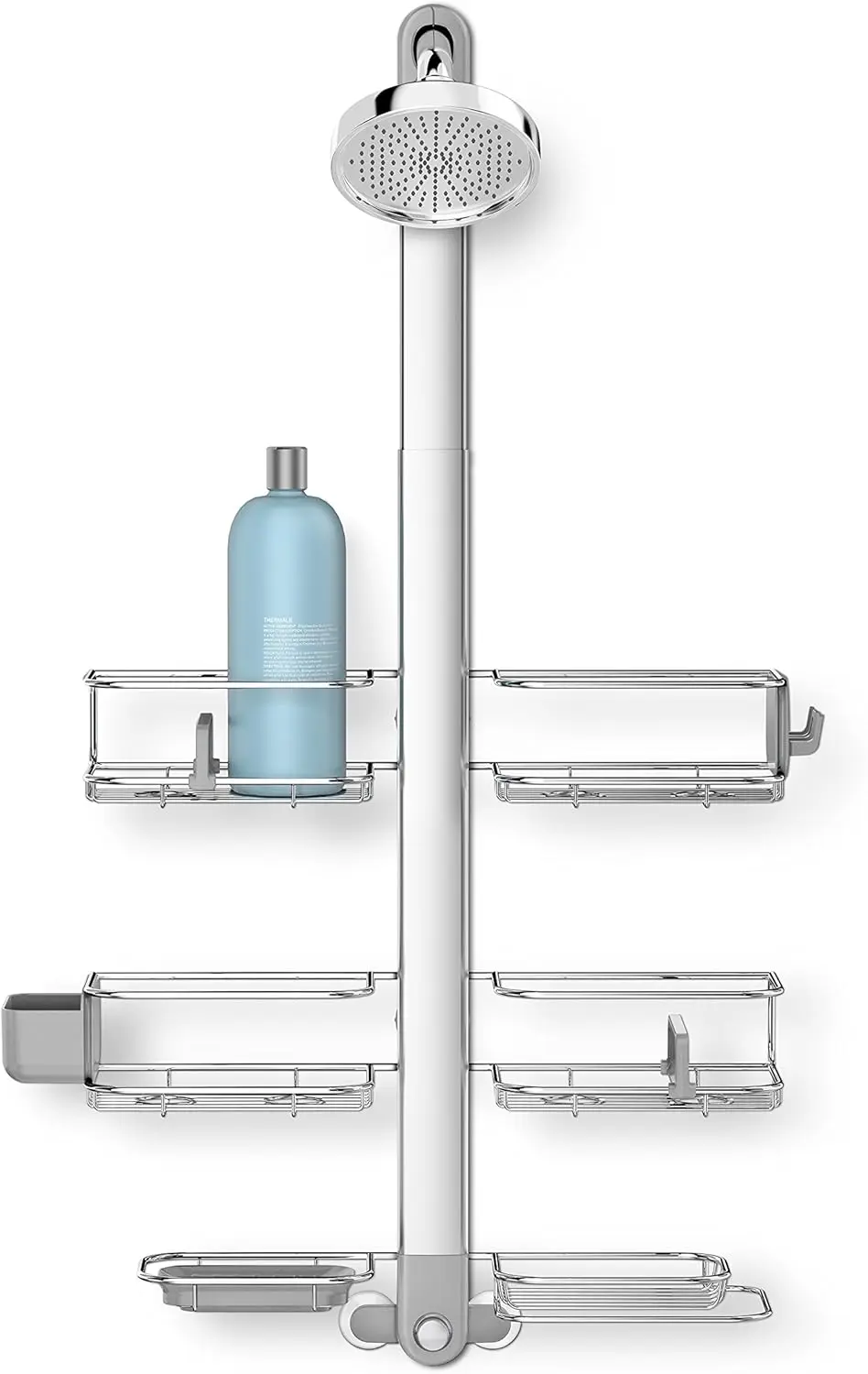 

Adjustable and Extendable Shower Caddy XL, Stainless Steel and Anodized Aluminum