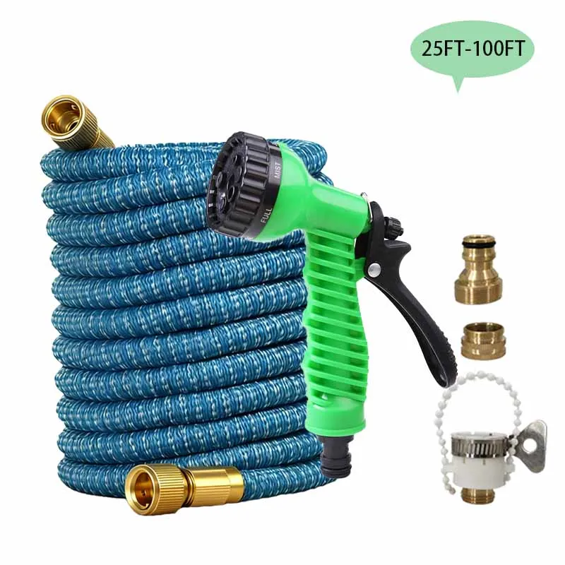 

Garden Retractable Two-Color Magic Watering Pipe, High-Pressure Car Wash Water Gun, Used For Car Wash Irrigation 25FT-100FT