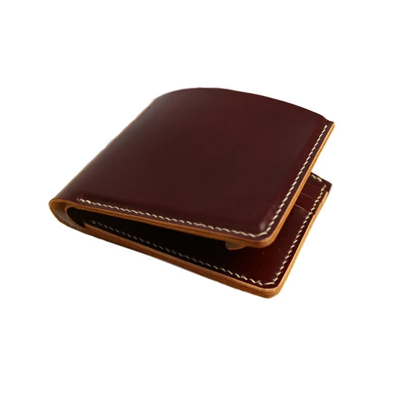 jiangxin new arrivlas horse hip skin  male wallet Handmade men horsehide wallets   Vertical section  Leather bag