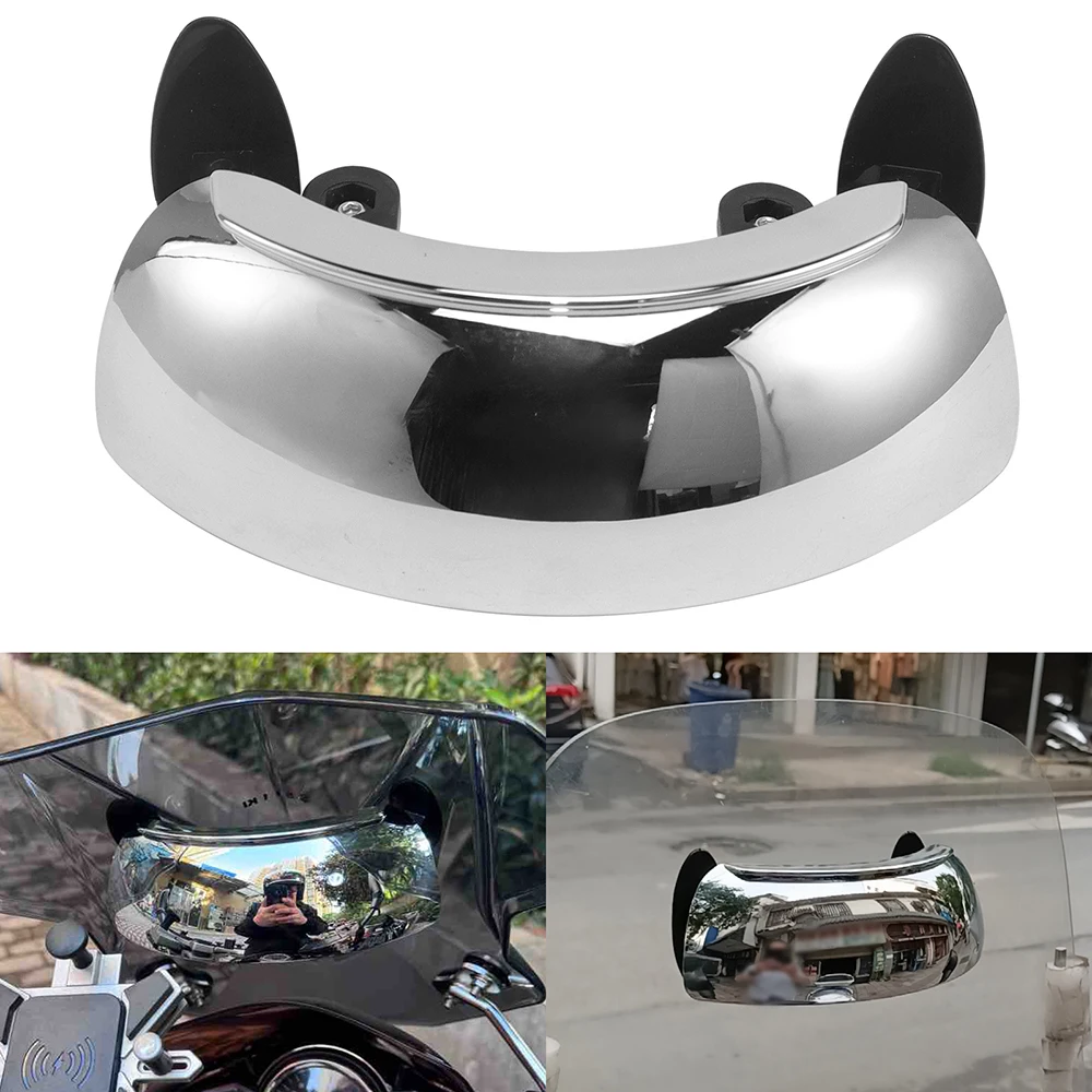 Motorcycle Windscreen 180 Degree Blind Spot Mirror Wide Angle Rearview Mirrors Small Rear View Mirror For BMW Yamaha Honda