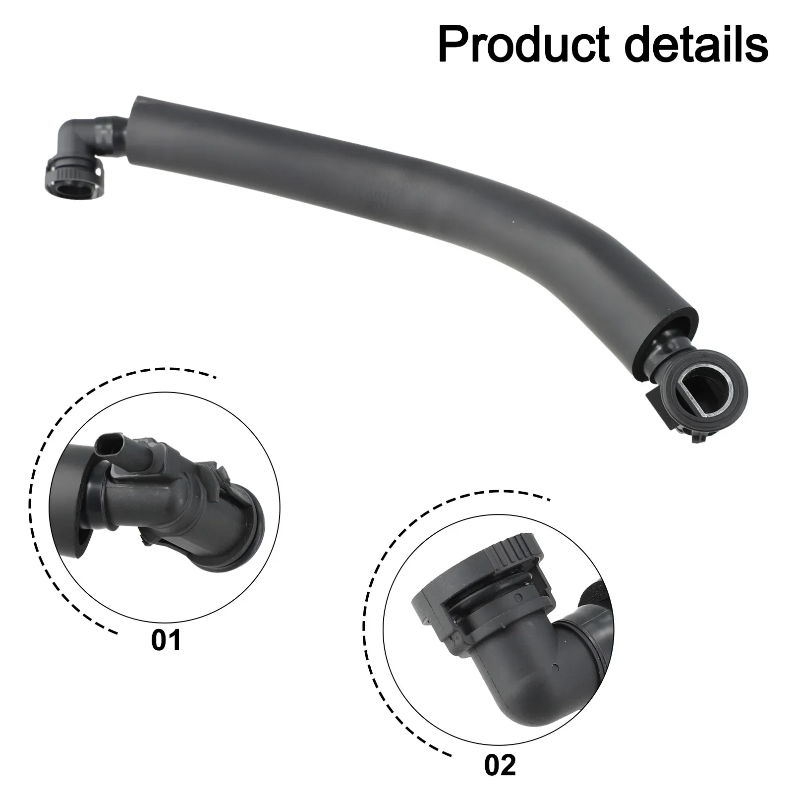 

For F20 LCI For G30 B38 B46 Breather Engine Breather Hose As Picture Shows High Reliability Stable Characteristics
