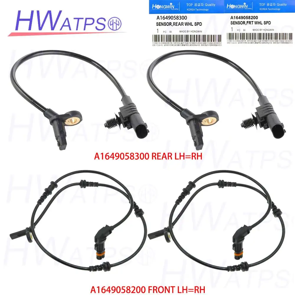 

A1649058200 Front Rear Left Right ABS Wheel Speed Sensor A1649058300 For Mercedes-Benz X164 GL320 V6 3.0L W164 ML320