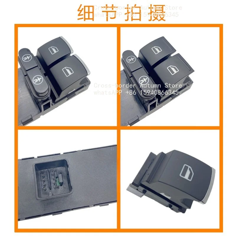 For 04-18 Touareg electric window glass lifter switch left front main switch button button single switch