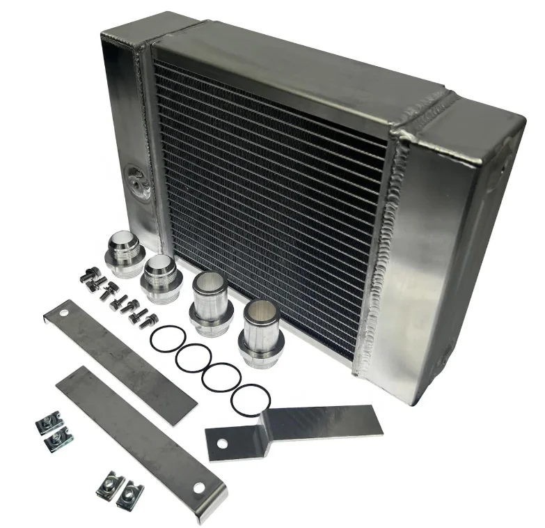 

Custom Universal Aluminum Radiator for Drag Race Coolant half size Radiator without Fan 16AN