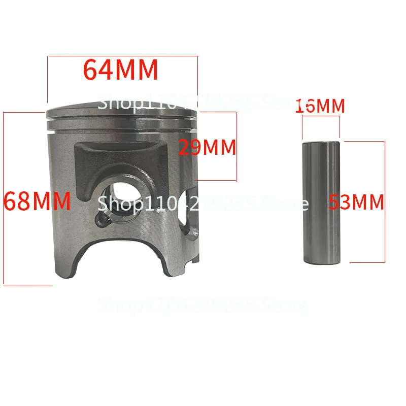 Cross-border motorcycle engine parts YFZ350 piston 64mm for Blaster350  ring kit