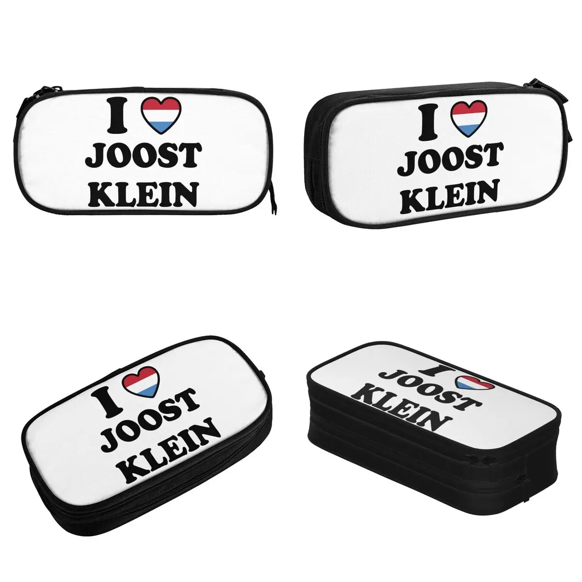 Creative I Heart Joost Klein Netherlands Europapa Pencil Cases Pencil Pouch Pen for Student Large Storage Bags Office Gifts