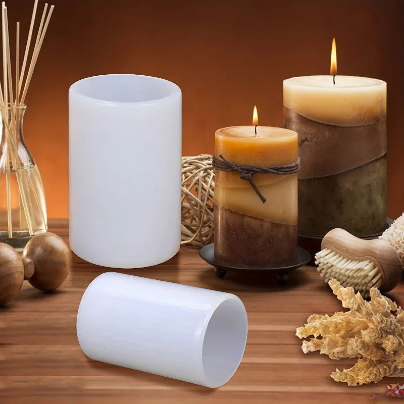 2pcs Floral & Marble Designs, Perfect for Creating Unique Candle Arrangements,  Floral Patterns Durable Mold, Candle Decor