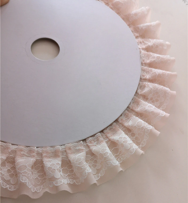 10 Meter/Lot Faltenbündchen-Spitze DIY Spitzenzubehör für Kleidung und Röcke RS24565 – Detail 10