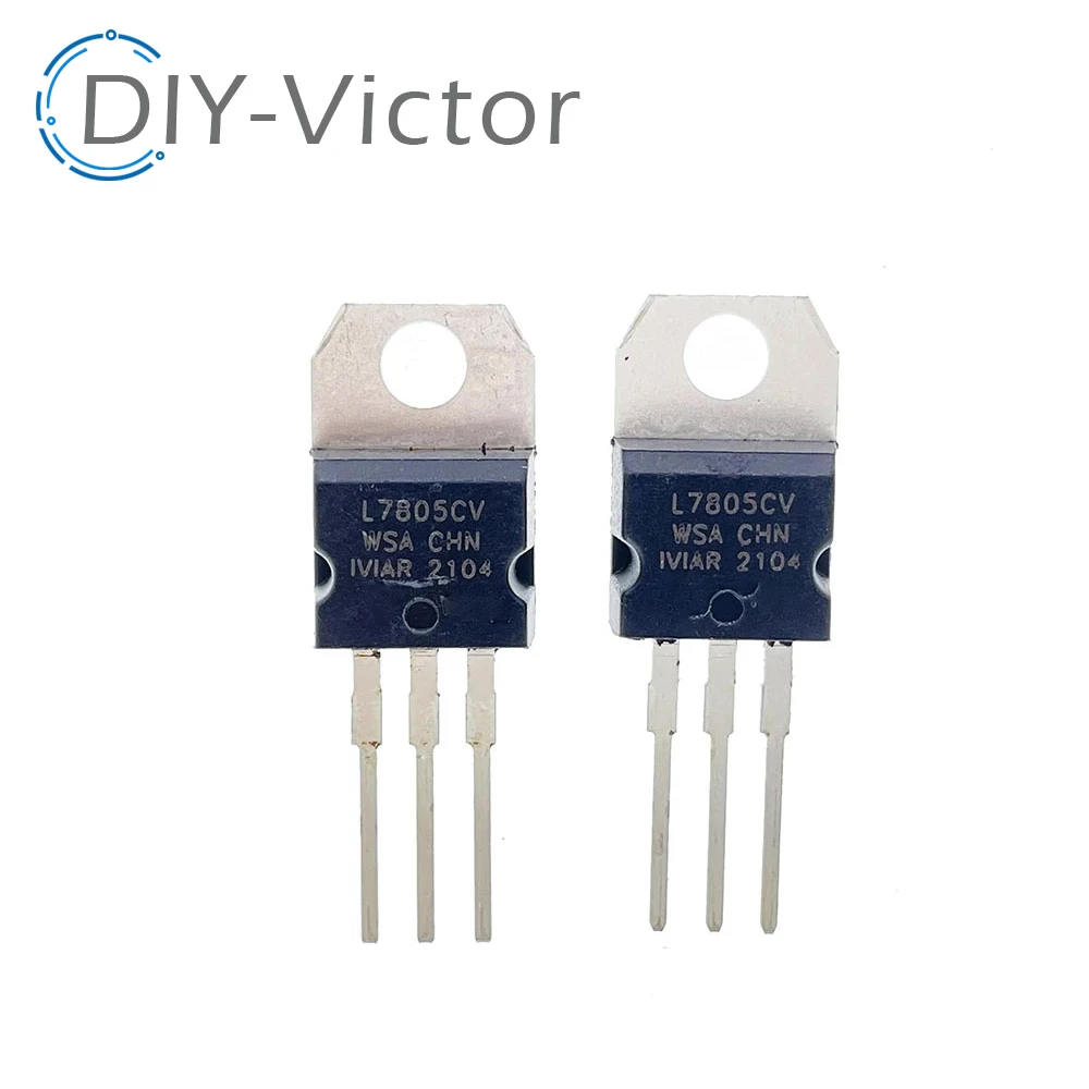 10pcs L7805CV LM7805 L7805 7805 Voltage Regulator IC 5V TO-220 make in china