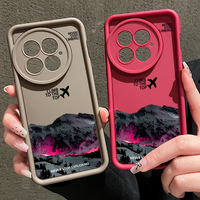 Airplane Snow Mountain Silicone Case For OnePlus 13T 11R 12R 13R 13 12 5G Shockproof Soft TPU Phone Cover For OnePlus Ace 5 3 2
