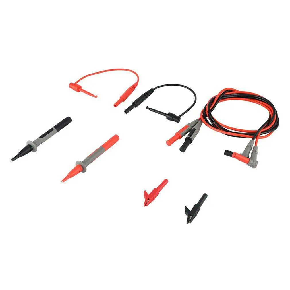 8 Pieces Test Leads Set Digital Multimeter probe Polyvinyl chloride wire Needle tip Universal test leads with Alligator clip