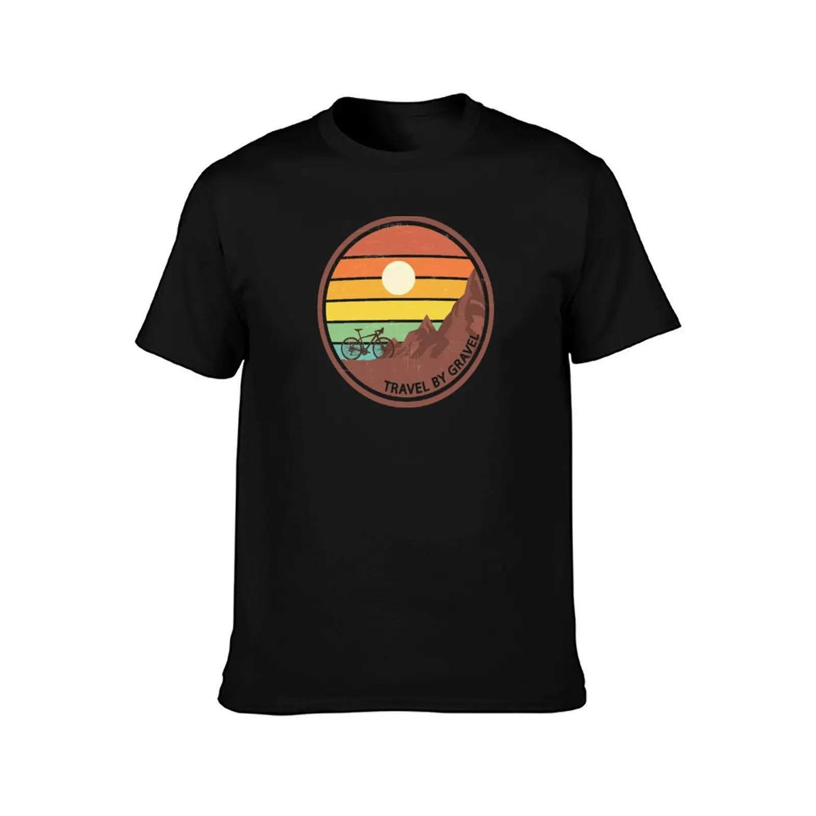 Travel By Gravel - Vintage Bikepacking Gravel Bike T-Shirt Classic Basic Casual T-Shirt
