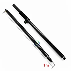 Pali di rilevamento in fibra di carbonio da 2M con palo a prisma tipo di rilevamento GPS fibra di carbonio nera e lega di alluminio verde fluorescente