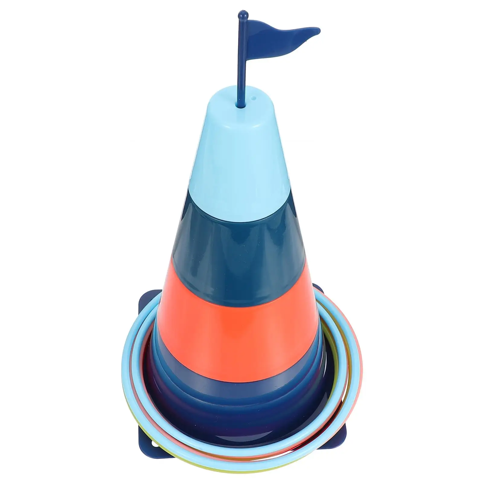 لعبة الرمي الدائري للأطفال التعليمية، ألعاب بلاستيكية مكدسة لامعة، تصميم قابل للفصل، سهل التخزين في الهواء الطلق #5