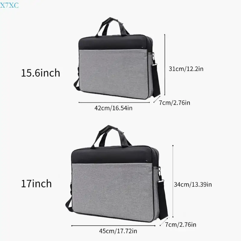 X7XC Bolsa computadora portátil bolso práctico para oficina y los ajustes viaje 15.6/17 pulgadas
