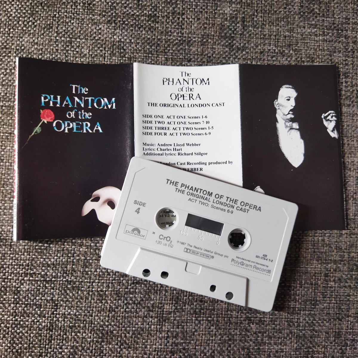 

Классическая музыкальная лента «Призрак оперы Харольд Принц» Greatest Hits OST Альбом 2 шт. Кассеты Косплей Walkman Soundtracks Box