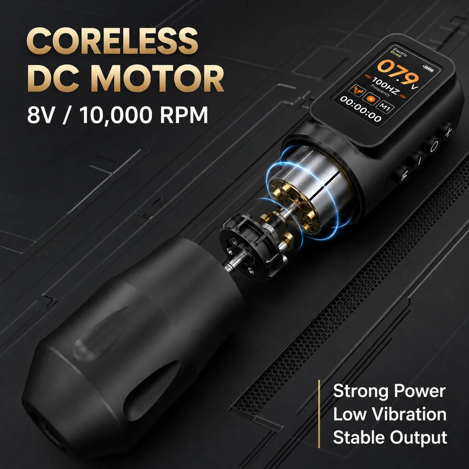 ELF Pro Tattoo Machine Pen Wireless Power Supply Battery 1700mAh
