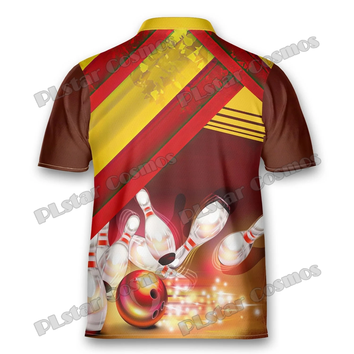 Custom Name Bowling 3D Printed Fashion Men's Zipper Polo Shirt Summer Unisex Casual Shirt Gift for Bowling team player POL104