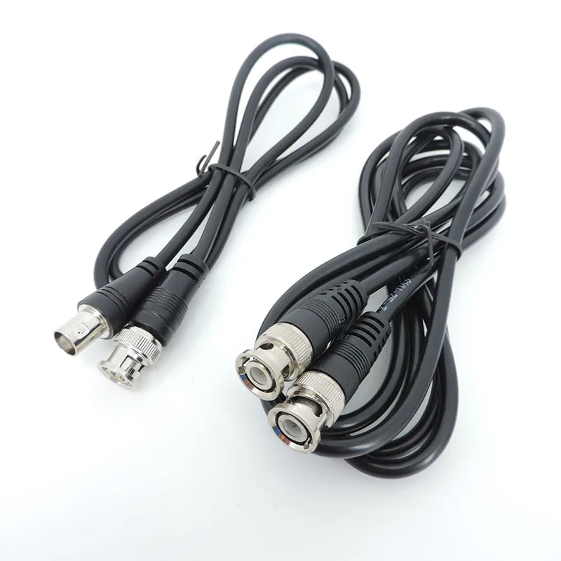 10x BNC Male to Male female Adapter dual head Cable 0.5M 1m 2m 3meter video Connector extension Pigtail Wire For tv CCTV Camera