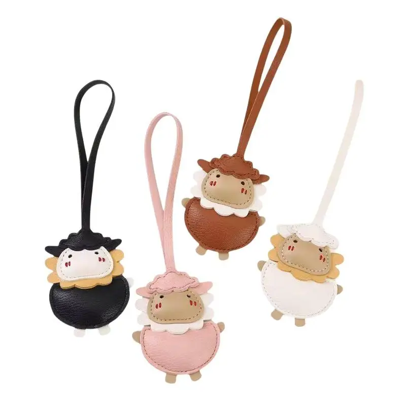 Gothic-Punk-Ziegen-Schlüsselanhänger, Niedlicher Schaf-Tieranhänger, Leichter Schlüsselringhalter für Handtaschendekoration und Partygeschenke – Detail 7