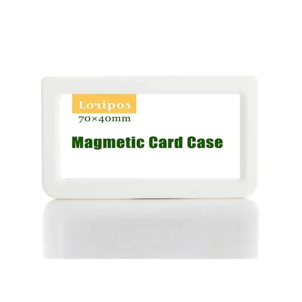 70*40mm Magnetic Name Tag Card Label Paper Sign Holder Case Display Rack Remover Fridge Magnet Frame Shelf Price Talker Signage