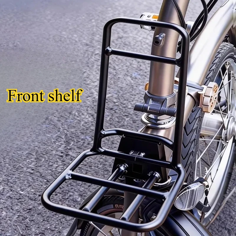 

Titanium Alloy for Brompton Front Shelf Folding Bike Wear-resistant Load-bearing Bicycle Luggage Carrier Bicycle Accessories