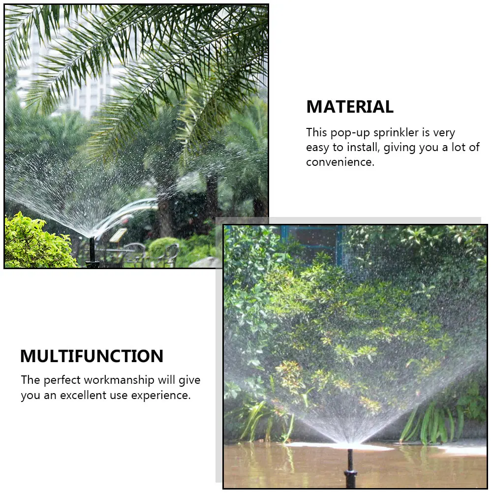 

2pcs Underground Sprinkler Lawn Irrigation System Garden Water Spraying Retractable Pop-Up Sprinklers Durable for Yard