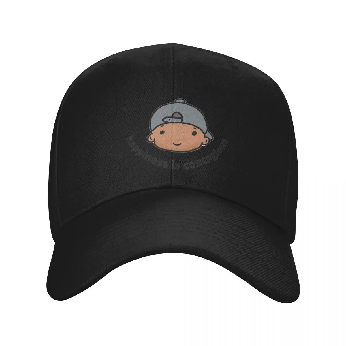 

Happiness Is Contagious Baseball Cap funny hat Mountaineering Visor Boy Women's