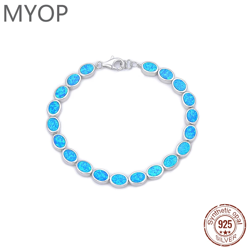 MYOP Moonlight Waltz Starry Romance 925 Sterling Silver Opal Bracelet