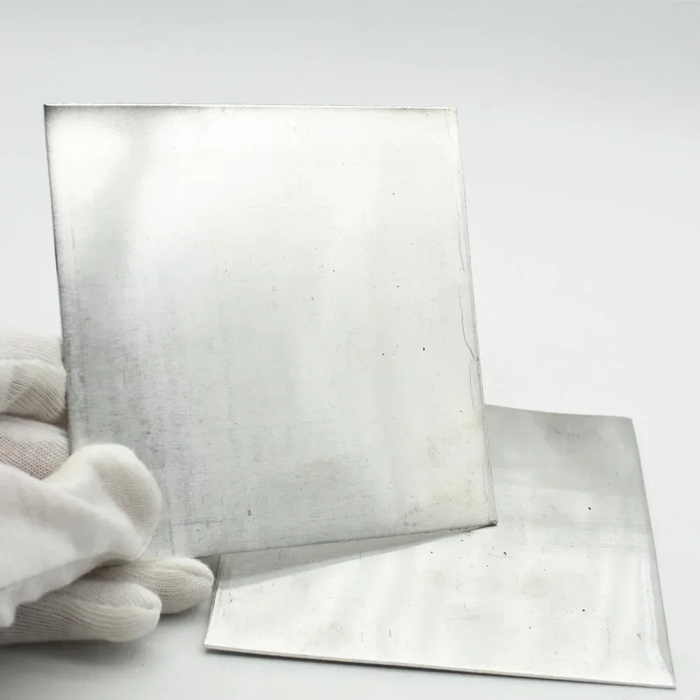 Tin Foil 99.99% Purity Sn Sheet Metal Plate Research &craft Decoration Laboratory Use 100x100mm Smelting For Barbecue