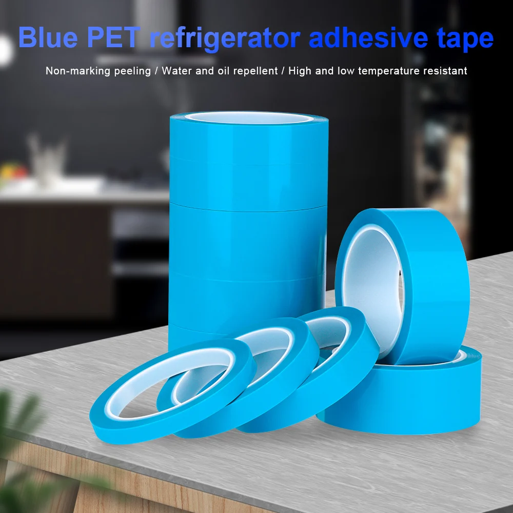 Blue Refrigerator Tape Strong Adhesive Air Conditioner Decoration No Trace Or Residue Fixed Electronic Components Mechanical