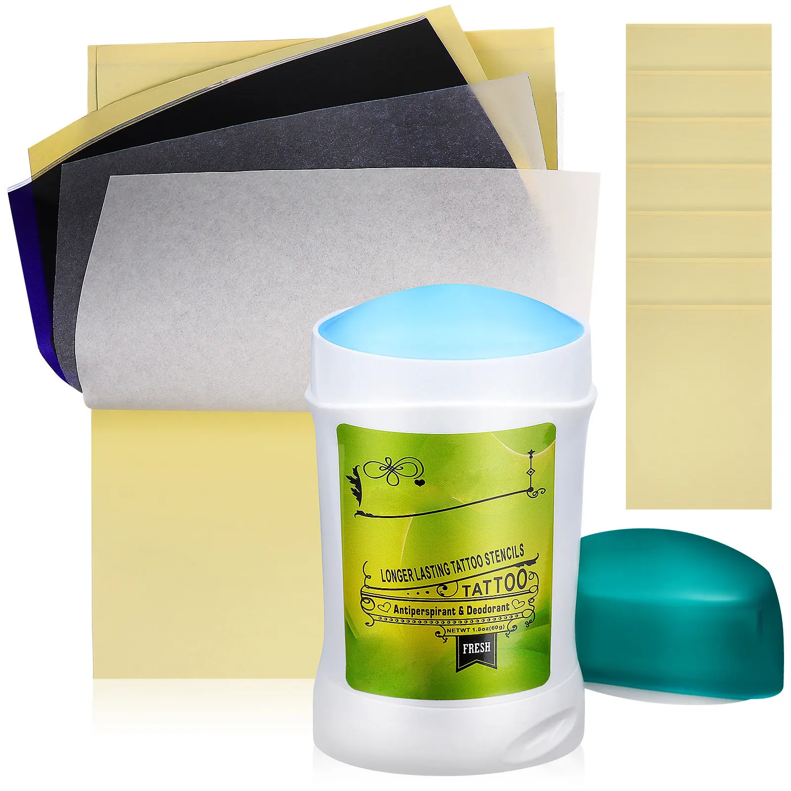 

Tattoo Transfer Gel Cream Set Safe Ingredients Antiperspirant Tattoo Accessories Stencil Transfer Paper