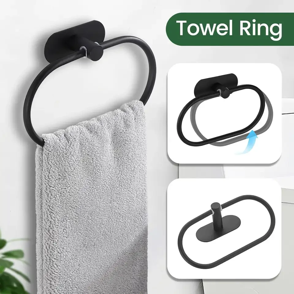 

Держатель для полотенец без сверления из нержавеющей стали, аксессуары для ванной комнаты, держатель для туалетной бумаги, вешалка для полотенец