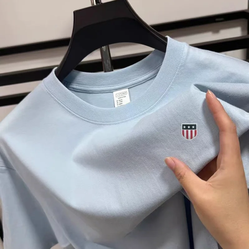 

100% Cotton Summer New Arrival Men's O-Neck Short Sleeve T-Shirt Luxury Quality Exquisite Print Casual Sports Fashion Men's Wear