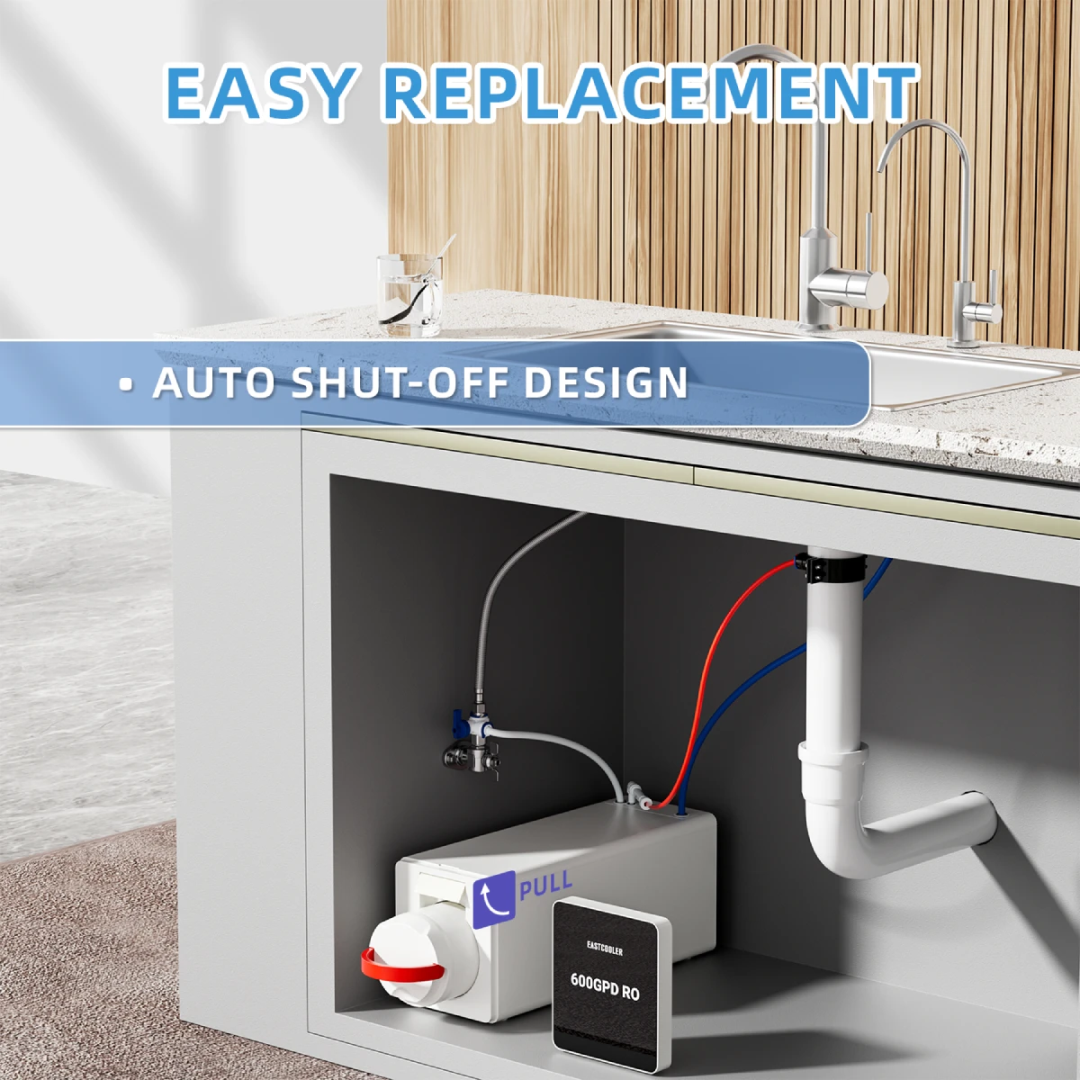 600GPD Flow Ro Unde…