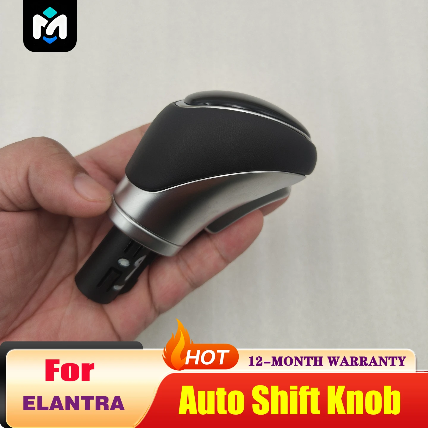 Auto Leather Gear Shift Knob 46720-F2100 For Hyu-ndai Elantra 2016-2019 Original Equipment Manufacturer Part