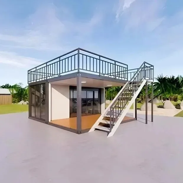 منزل جديد قابل للطي مكون من 5 غرف نوم |   تخطيطات مخصصة للمنزل من الفولاذ الجاهز بطول 40 قدمًا، نشر سريع