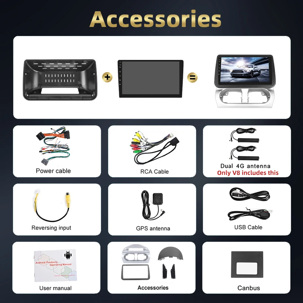 Podofo 8 + 128G 2Din صوت السيارة لأوبل كومبو 2001-2011/كروسا 2000-2006 /تيجرا 2004-2009 Carplay أندرويد السيارات واي فاي GPS BT RDS DSP