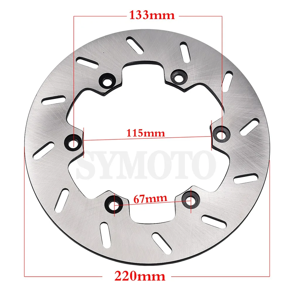 Rear Brake Disc Rotor For Yamaha WR125 2009-2018 WR 125 TT250 /RL/RM 1999-2000 WR200 1992-94 DT200WR DT125 2005-2007 DT230 97-98