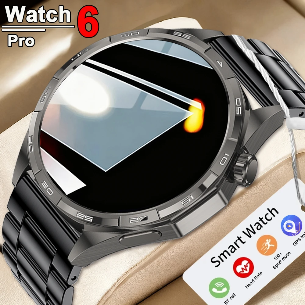 

New Watch GT6 Pro Smart Watch Men 1.50" HD AMOLED Screen GPS Motion trajectory Heart Rate Bluetooth Call NFC Sport Smartwatch
