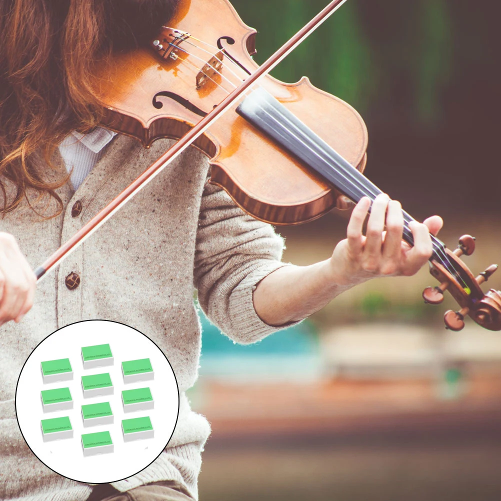 

10 Pcs Rosin Block for Violin Viola Erhu Portable String Instrument Maintenance Durable Easy to Use Long Service Life