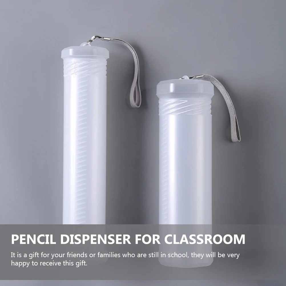 2Pcs Retractable Pencil Holder Pen Storage Box Plastic Pen Case Telescopic Pen Container