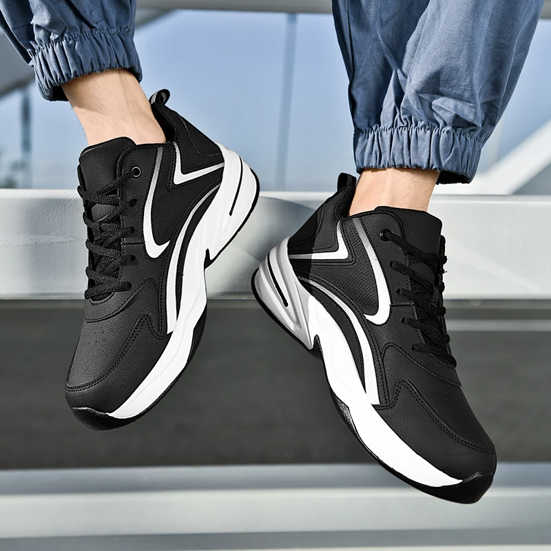 

Men's Solid Color Waterproof Oil Proof Anti Slip Sports Shoes Casual Shoes Lightweight Plus Size Hot Selling Product Round Toe