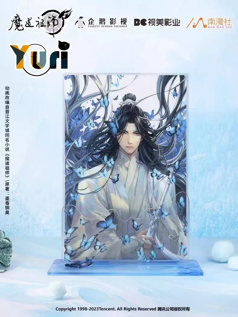 Anime Mo Dao Zu Shi MDZS Lan Wangji Acrylic Stand Badge Pin Raster Card Cute Cosplay The Untamed C NM