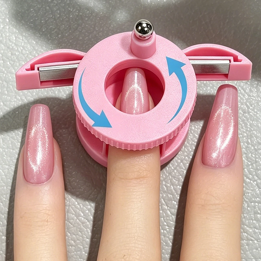 Upgrading Fully Automatic Spinning Cat Eye Magnet Strong Magnetism for Glass Bead Wide Light Effect Attraction Nail Art Magnets